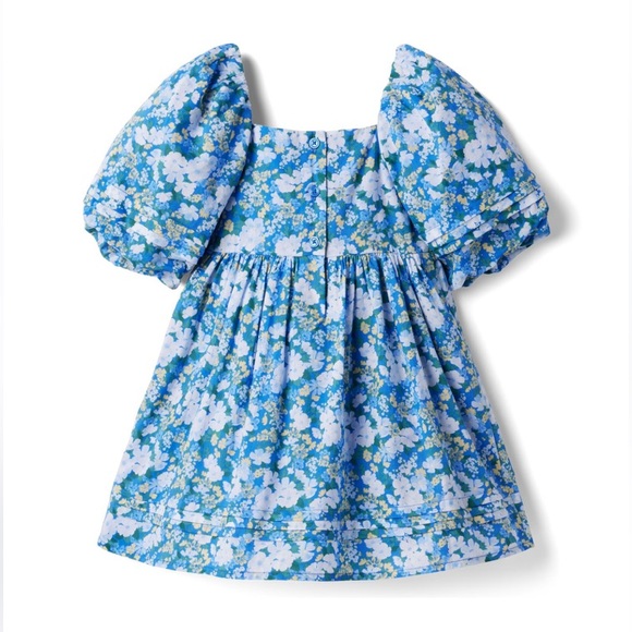 Janie and Jack Natalie Smocked Bubble Sleeves Dress - Picture 10 of 12